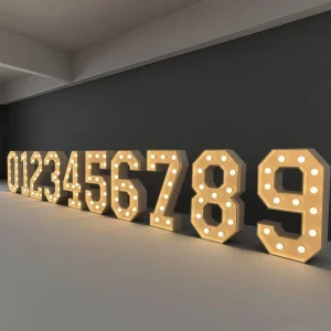 0 9 Number A Z Letters 3ft 4ft Marquee Letter Sign Custom Marry Me Love for Wedding Decoration Activity LED Sign