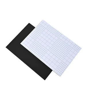 0.5mm Custom Self Adhesive Magnetic Sheet Strong Magnet Photo Wall Sticker Square Soft Rubber Magnet Plate for Metal Poster