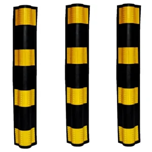 0.8m Rubber Reflective Wall Corner Protector Strip for Underground Garage Parking Lot Anti Collision Traffic Sign