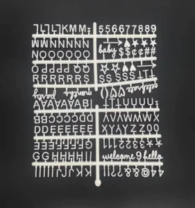 1/2 Inch Plastic Letters for Wooden Felt Letter Board