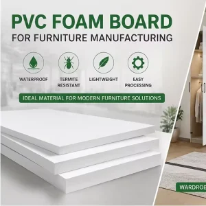 1-20mm 1220x2440mm White Hard PVC Foam Sheet Board for Kitchen Bathroom