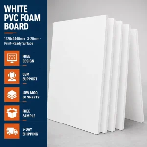 1.22*2.44white PVC Foam Board Cabinet PVC Board Custom Size and Thickness Cutting Services