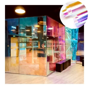 1.38*30M Photochromic Dichroic Rainbow Decorative Colorful Tint Building Glass Film