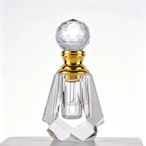 1.5ml Mini Empty Pocket Perfume Bottle Stock Refillable Clear Crystal Oud Attar Oil Bottle with Glass Stick