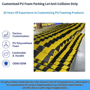 100*6*6cm PU Anti Collision Strip with 3M Tape Corner Protector Sponge Garage Protection Device Easy Installation