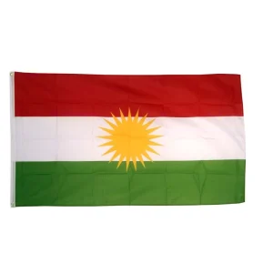 100% Polyester Fabric Custom 3×5 Ft Country Kurdish Kurdistan National Flag