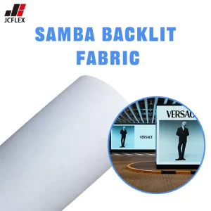 100% Polyester Waterproof High Brightness Backlit Fabric 180g for Lightbox Advertising & Samba Displays
