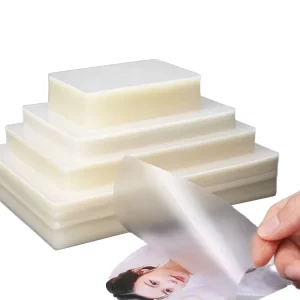100 Pouches Box Anti stain And Waterproof PET & EVA Material Hot Thermal Laminating Plastic Film For Business Documents