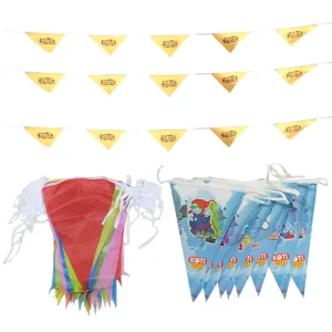 100D Polyester Bunting Flag Sports Events Custom Pennant Strings Flag