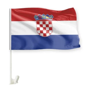 100d Polyester Mexican Mexico Diplomatic Funeral Car Bonnet Country Flag Custom Outdoor Croatia Flag for Car