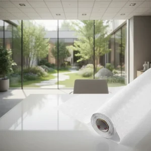 100g/m PVC Vinyl Coating Ceiling Film Gypsum Board Modern Design Decorative Heat Insulation Non Adhesive Hotel Use
