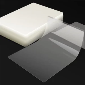 100mic 66*95mm 100pcs Lamination Film Thermal Coating Film For Photos Papers