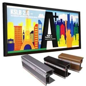 100mm Thickness 6000 Series Aluminum Snap Frame LED Backlit Light Box Sign Outdoor Advertising Board Custom Aluminum Profile