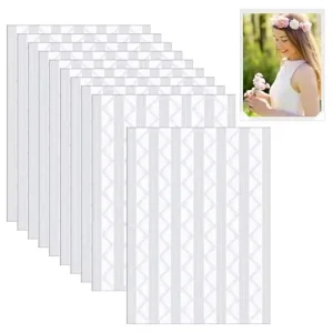 1020 Pcs Clear Self Adhesive Photo Corner Stickers Edge Photo Album Scrapbook Accessories Angle Side 10mm for Home Decoration