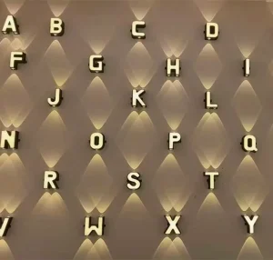 10W 11W 12W LED 24 Letter Wall Light Garden Lamp IP65 Outdoor House Decoration Lighting Corridor Aisle Light