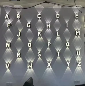 10W 11W 12W LED 24 Letter Wall Light House Number Wall Lamp Logo Design Wall Lamp Company Name Hotel Name DIY Wall Lamp