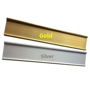 10cm Small Flat Aluminum Alloy Advertising Board Nameplate Holder Promotional Pull-out Insert-type Signage Model Plate