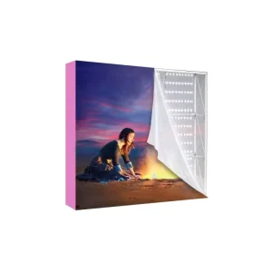 10ft SEG LED Advertising Lightbox with Shelves Backlit Graphic Display Stand Double Sided Fabric Light Box