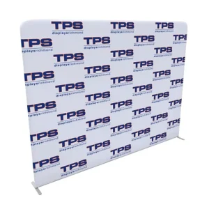 10ft Step and Repeat Tension Fabric Media Wall Straight Backdrop Banner