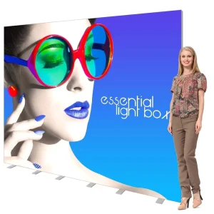 10ft X 8ft Vector Frame Essential Light Box Display Tension Fabric Pop up Portable Booth Tradeshow Booth Light Box