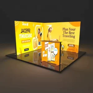 10×10 Portable Lightweight Fabric Trade Show Booth SEG Light Box Exhibition Booth Display Trade Show Booth Stand