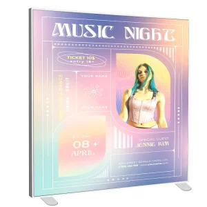 10×10 Portable Seg Aluminum Frame Tension Fabric Light Box Backlit Backdrop Trade Show Display Booth