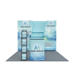 10x10ft Portable SEG LED Lightbox Booth with Tension Fabric Graphics