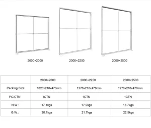 10x10ft SEG Fabric Lightbox Exhibition Booth Modular Aluminum Frame LED Backlit Display