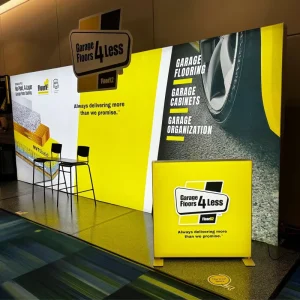 10×20 Backlit Trade Show Booth Modular Exhibition Display Portable Tension Fabric Light Box Backdrop Stand