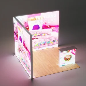 10x20ft WrinkleFree Pillowcase Tension Light Box Trade Show for Flight Case Pack