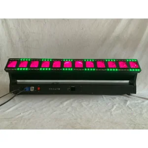 12*40W RGBW 4 in 1 Zoom Beam Lights Auxiliary Chase Beam Wash DMX512 Control IP33 Rated Aluminum Alloy 18CH 60CH Stage Lighting