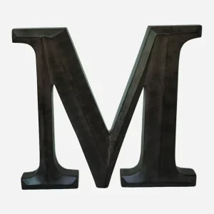 12 Inch Polyresin Alphabet Letter M Wall Decor Metal Effect Resin Letter Craft DIY Decor Tabletop Decor