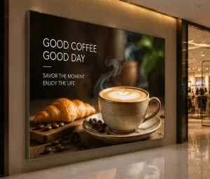 120mm Aluminum Frame Fabric Light Box with High Brightness LED