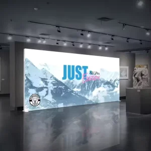 120mm Portable SEG Fabric Light Box LED Tension Display Wheels Case Trade Show Exhibit Exhibition Backdrop TL 120 Dye