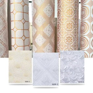 1230mm Width Embossed PVC Gypsum Ceiling Film 0.06mm 0.07mm Decorative Film