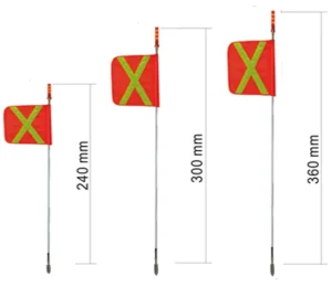 12V 24V LED Safety Flag Mining Pick up LED Flagpole Light Off road Beach Buggy Flag with LED Light