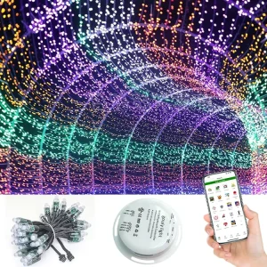 12mm LED Exposed Light String Perforated Lamp Waterproof 12V 5V Signboard Advertising Christmas Light