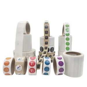 13.56MHz RFID Tag NFC Chip Customized Size Waterproof Coated Paper Adhesive Label Sticker for Industrial Use Chemical