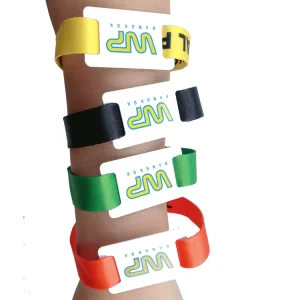 13.56MHz Waterproof Custom NFC Woven Wristband Bracelet for Event