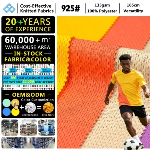 135 GSM Bird Eye Mesh Fabric 100% Polyester Moisture Wicking Stretch For T shirt Sportswear Sublimation Digital Print