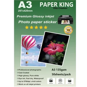 135g A3 Adhesive Label Glossy Photo Paper Office Printing Stickers Self Adhesive Glossy Sticker Photo Paper Waterproof