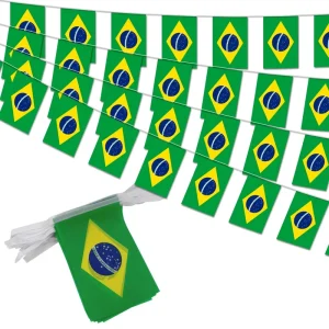 14*21cm Football Soccer Fans 32 Team National Waterproof Flag World Bunting String Flag For Hanging Decoration