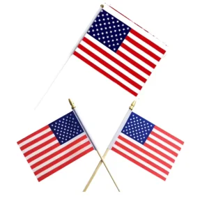 14x21cm Double Sided Printed Waterproof Polyester Mini Waving Hand Flags All National Country Custom Pattern Pennant