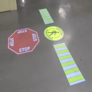 15 400W STOP LED Floor Sign Projector Gobo Projector Forklift Safety Logo Projector