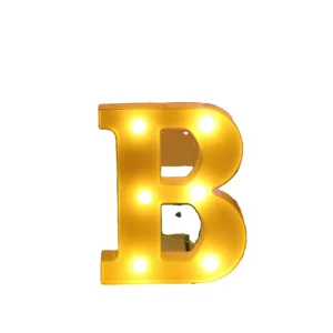 16 21CM DIY Luminous Lights LED Letter Night Light Creative Letters Alphabet Number Battery Lamp Romantic Party Decoration