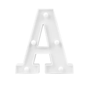 16 22CM DIY Luminous Lights LED Letter Night Light Creative Letters Alphabet Number Battery Lamp Romantic Party Decoration