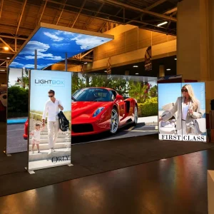 160mm Double Sided Frameless Backlit SEG Fabric Light Box Custom Size LED Advertising Lightbox for Mall Display