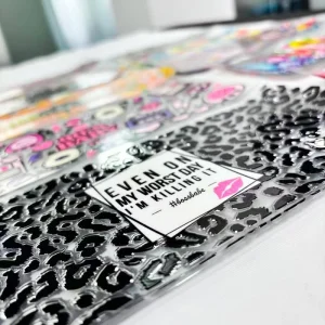 16oz UV Cup Wraps Stickers Leopard Print PET Material Label Coffee Cup Durable Transfer Printing for Glass Cups