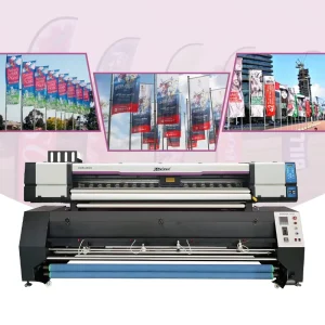 1800mm I3200 Double Head Automatic Sublimation Label and Advertising Flag Weaving Printing Machine