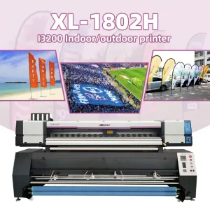 1800mm I3200 Double Head Flag Printer Sublimation Printer Advertising Printing Machine